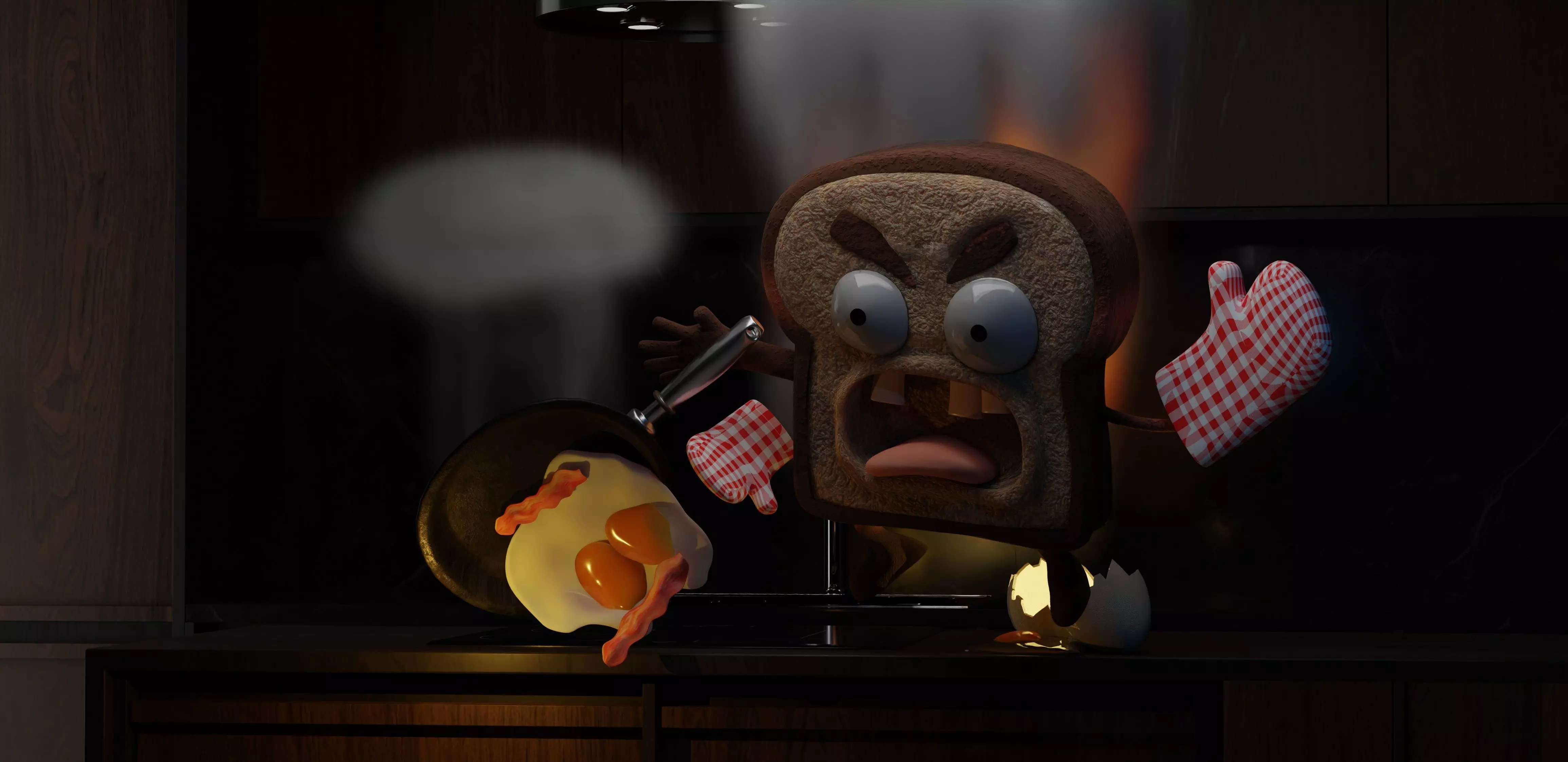 Aggressive bread   3D model_0