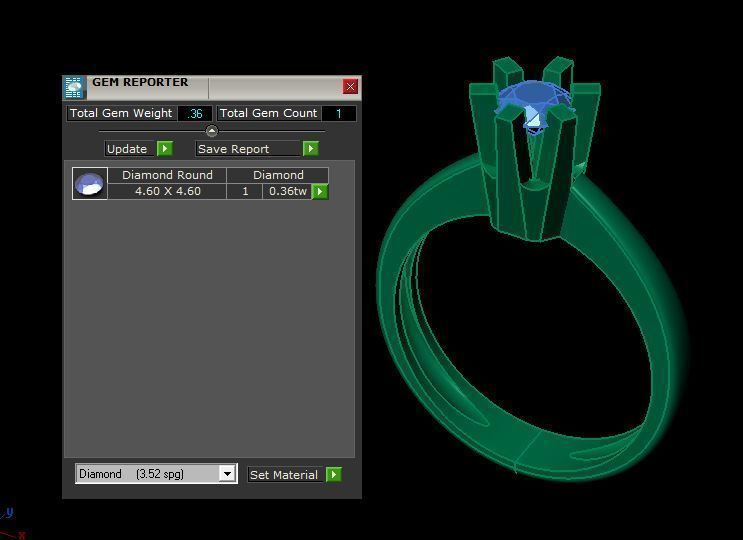 solitaire ring 3D print model_16