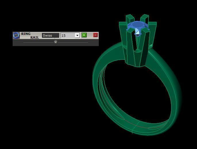 solitaire ring 3D print model_14