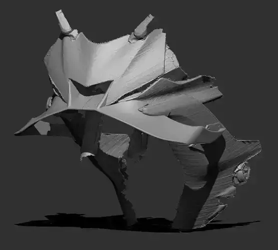 R6-2019-M1 type fixed wings 3D print model 3D print model