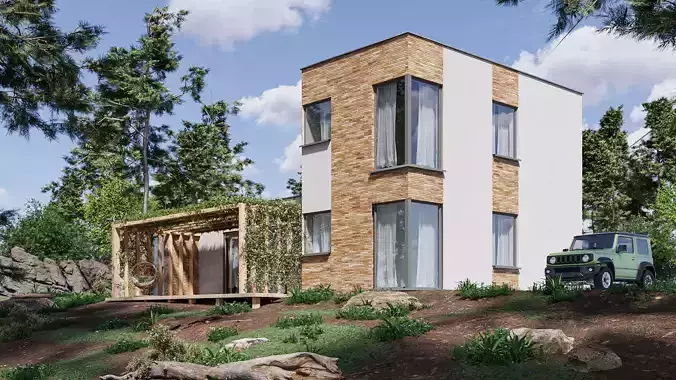 Forest House 3D model
