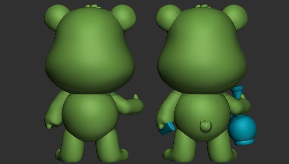 Weed Bear 3D print model_2
