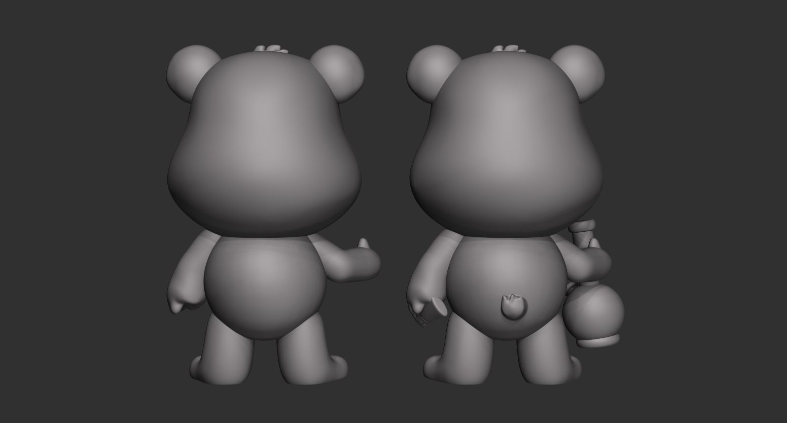 Weed Bear 3D print model_4