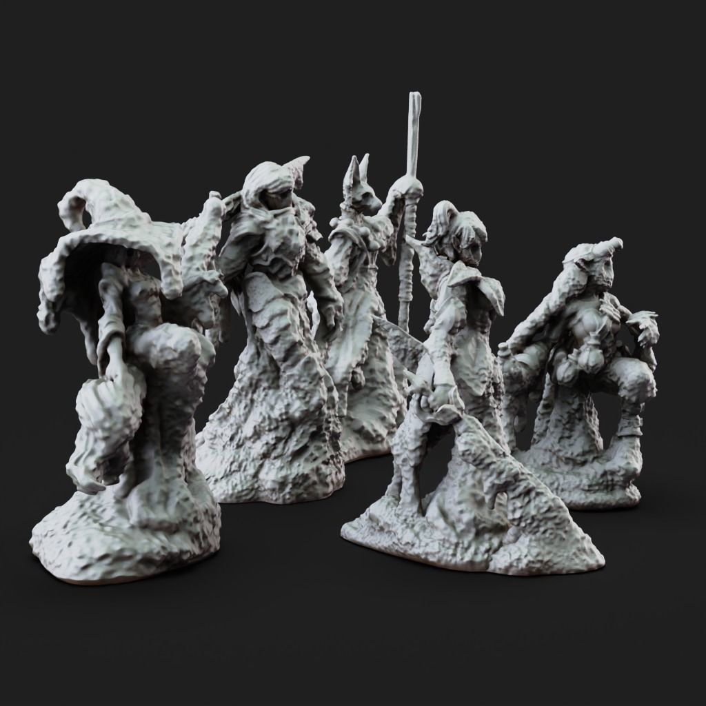 Obliviax Moss - 3D Printable TTRPG - PRESUPPORTED - 32mm 3D print model_7
