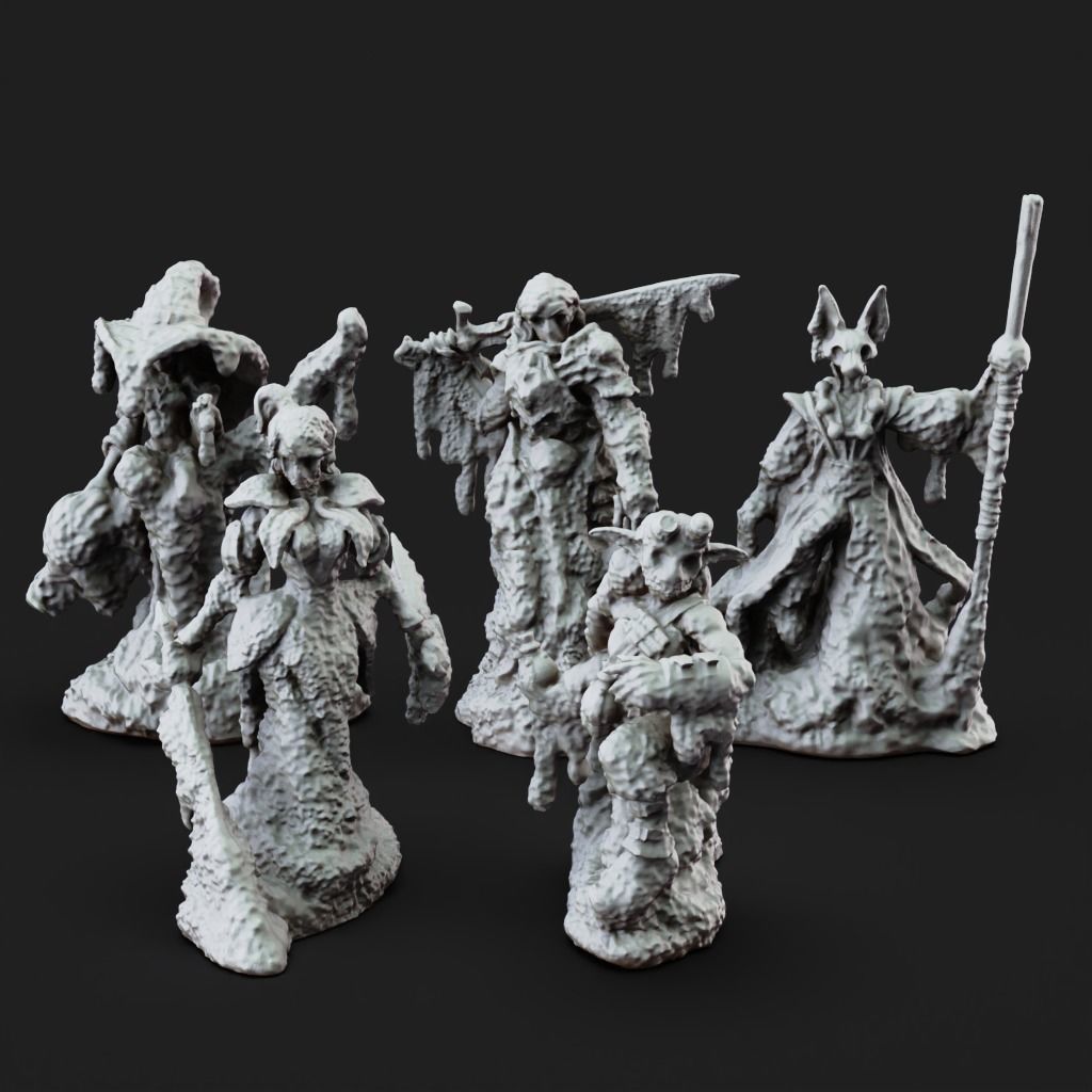 Obliviax Moss - 3D Printable TTRPG - PRESUPPORTED - 32mm 3D print model_4