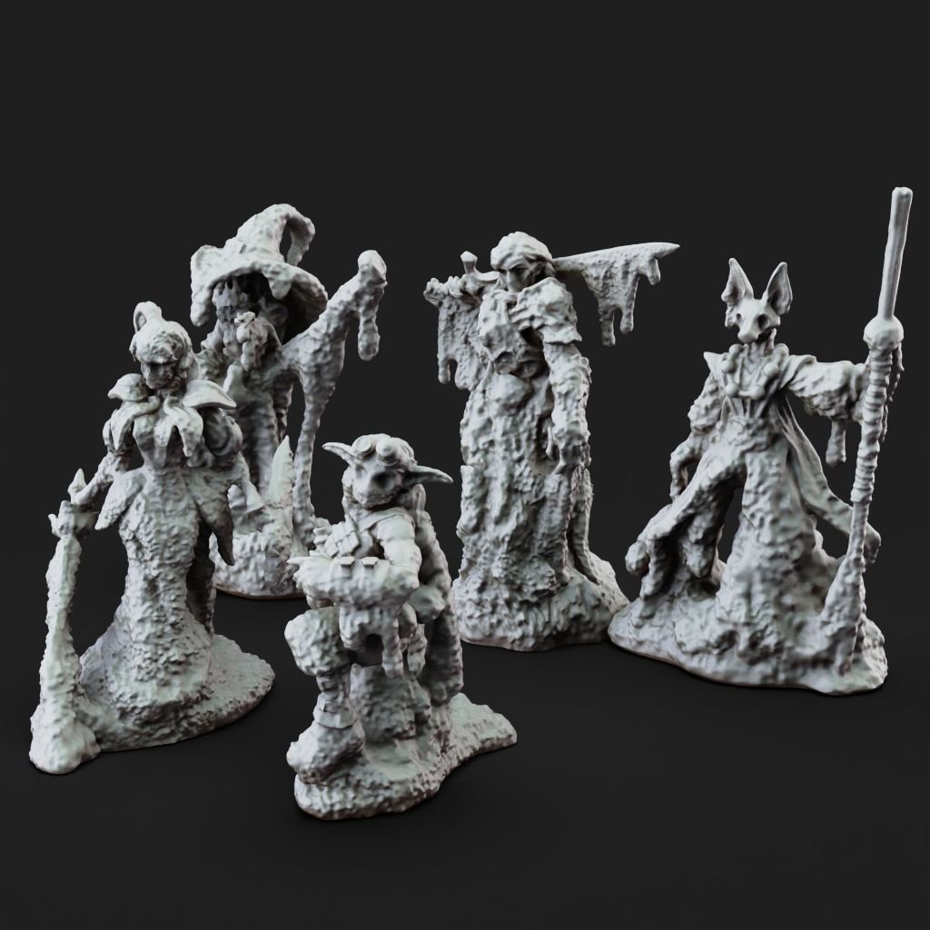 Obliviax Moss - 3D Printable TTRPG - PRESUPPORTED - 32mm 3D print model_6