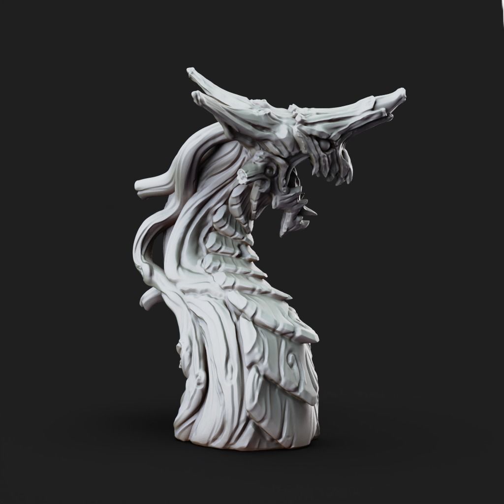 Root Wyrm - 3D Printable TTRPG - PRESUPPORTED - 32mm Scale 3D print model_8