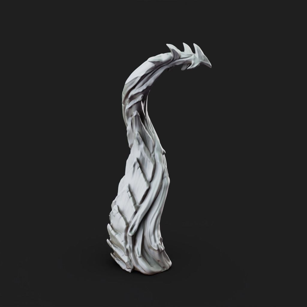 Root Wyrm - 3D Printable TTRPG - PRESUPPORTED - 32mm Scale 3D print model_12