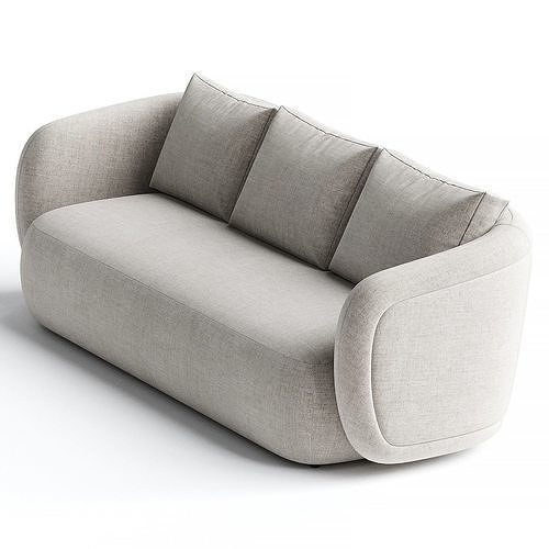 Volta 3 seater sofa 3d model 3D model 2