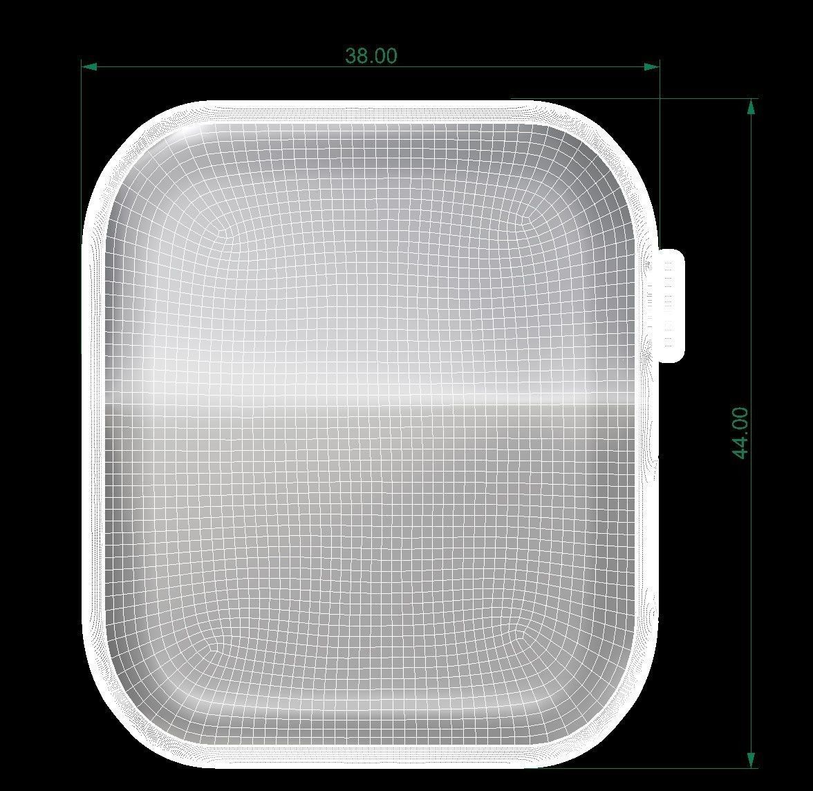 APPLE WATCH BAND WITH STONE 3D print model_4