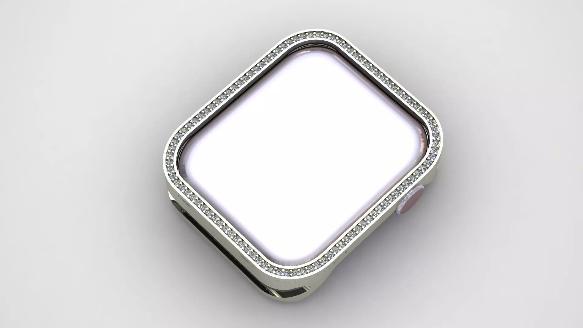 APPLE WATCH BAND WITH STONE 3D print model_0