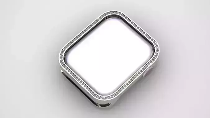 APPLE WATCH BAND WITH STONE 3D print model