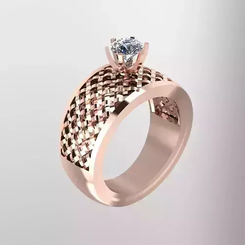 Wedding Engagement Women Ring 3D print model