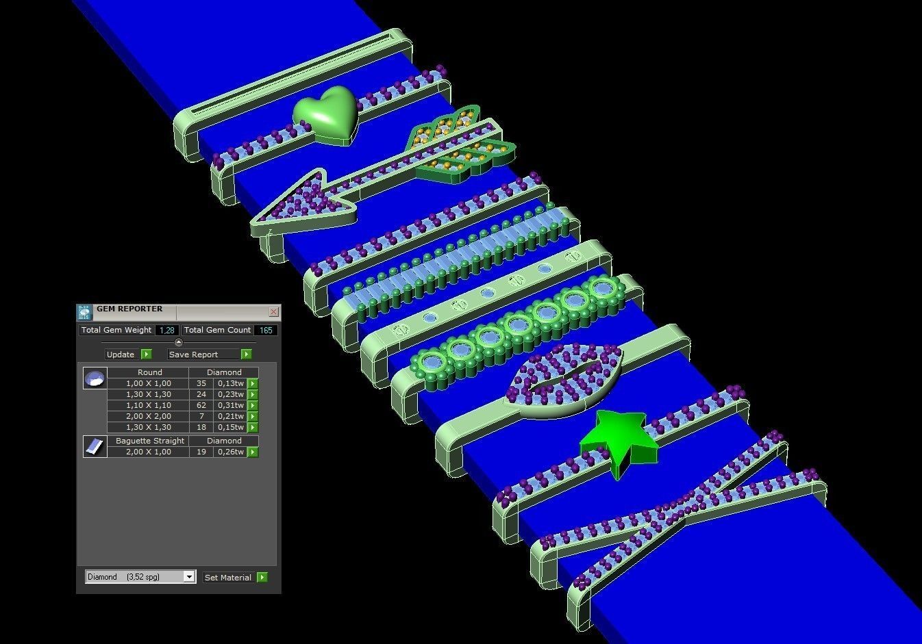 APPLE WATCH BAND PARTS 10 PIECES 3D print model_7