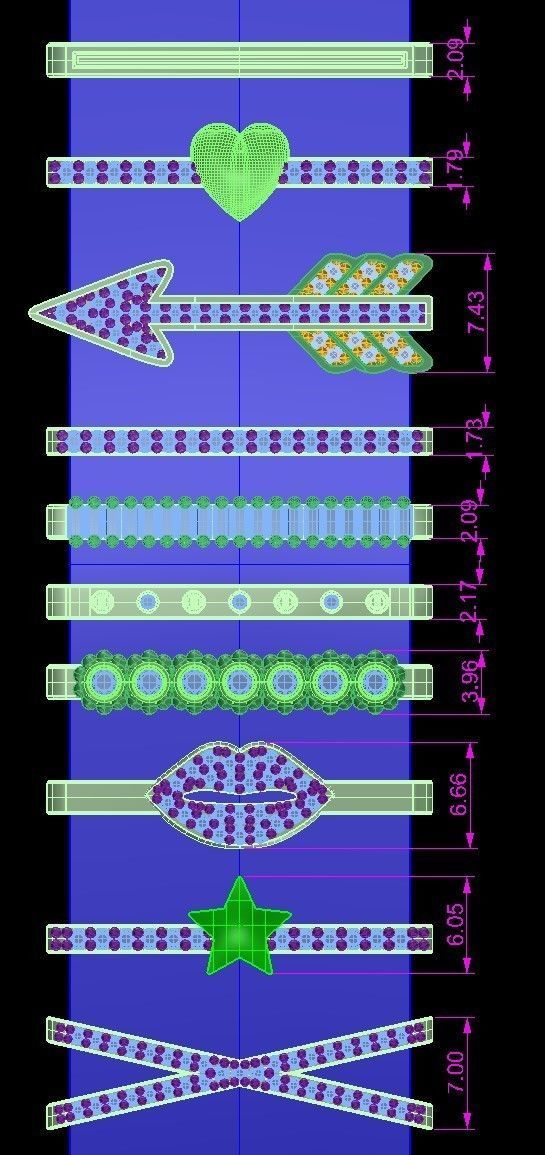 APPLE WATCH BAND PARTS 10 PIECES 3D print model_6