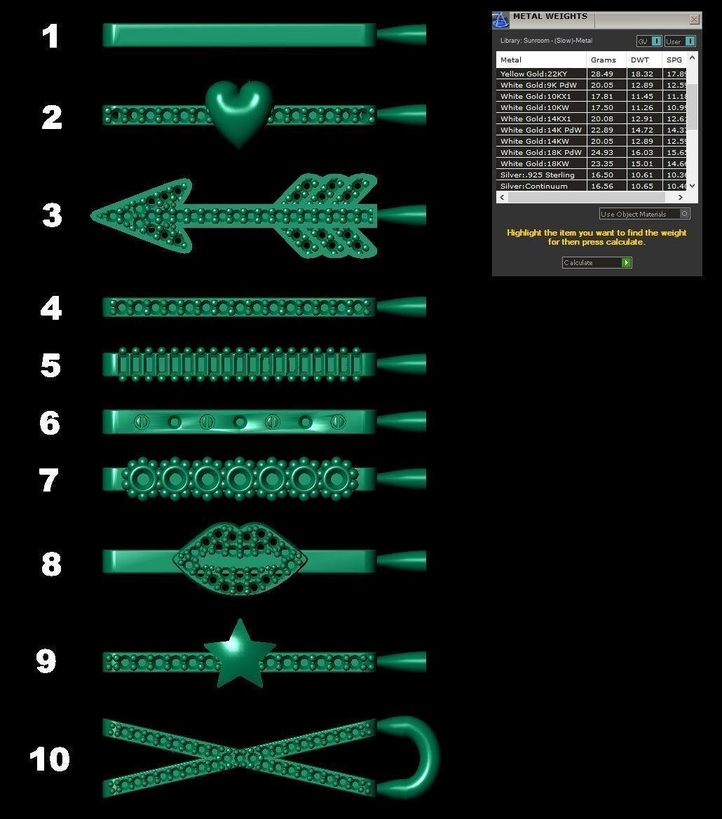 APPLE WATCH BAND PARTS 10 PIECES 3D print model_8