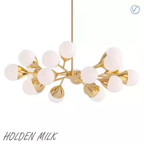 Holden Milk Glass Chandelier
