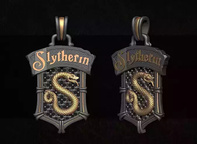 Slizerin pendant 3D print model