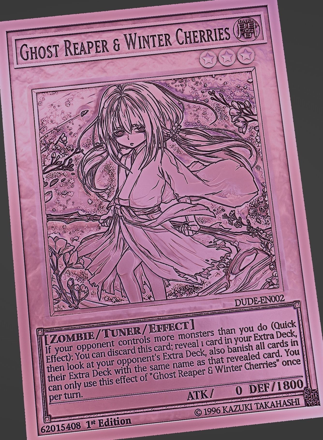 Ghost Reaper Winter Cherries yugioh 3D model 3D printable CGTrader