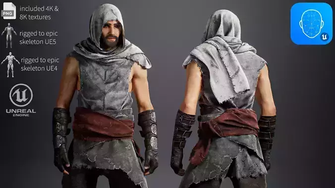 Assassin Osiris Low-poly 3D model