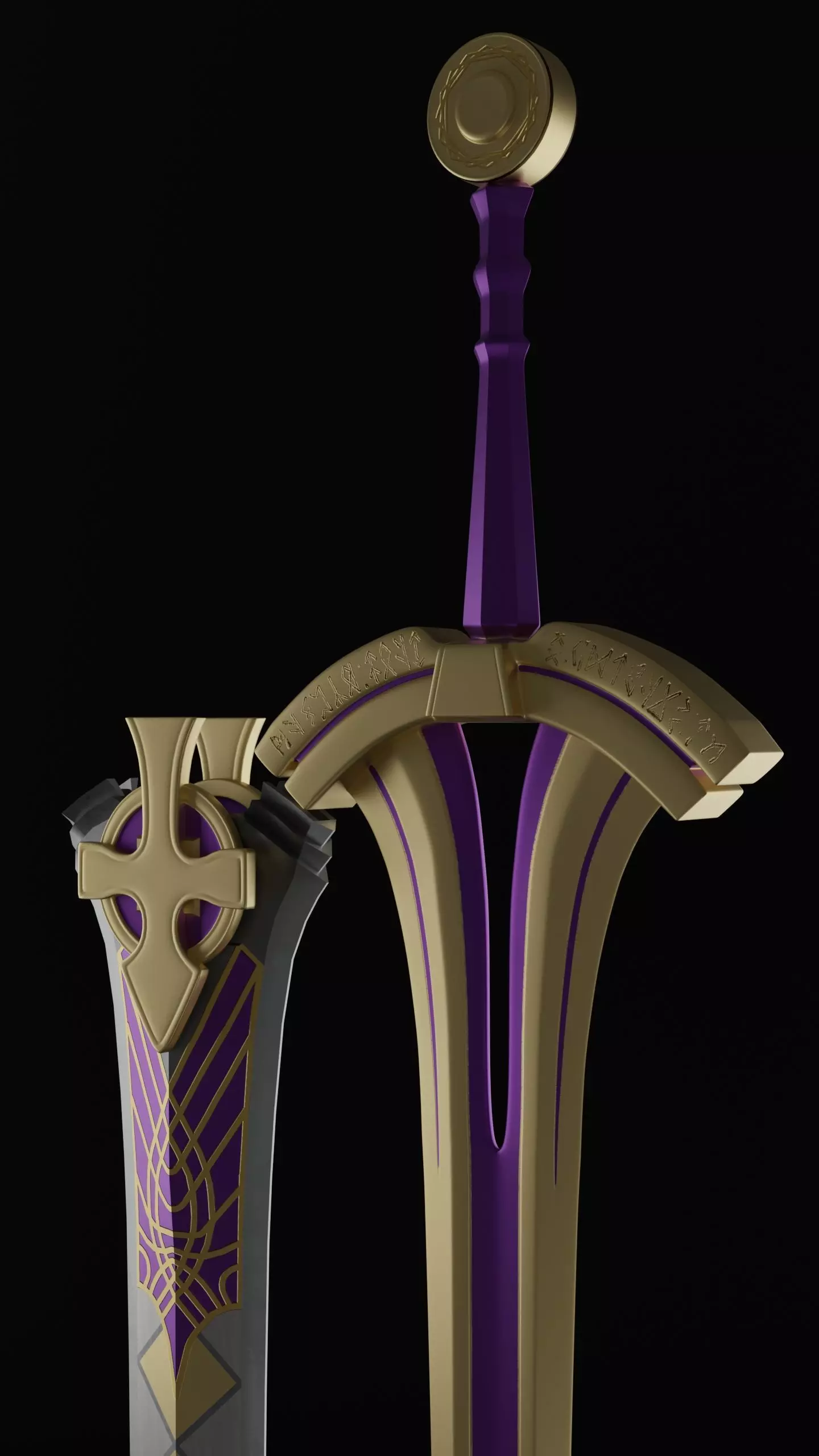 Excalibur Proto Sword of Promised Victory 3D model_0