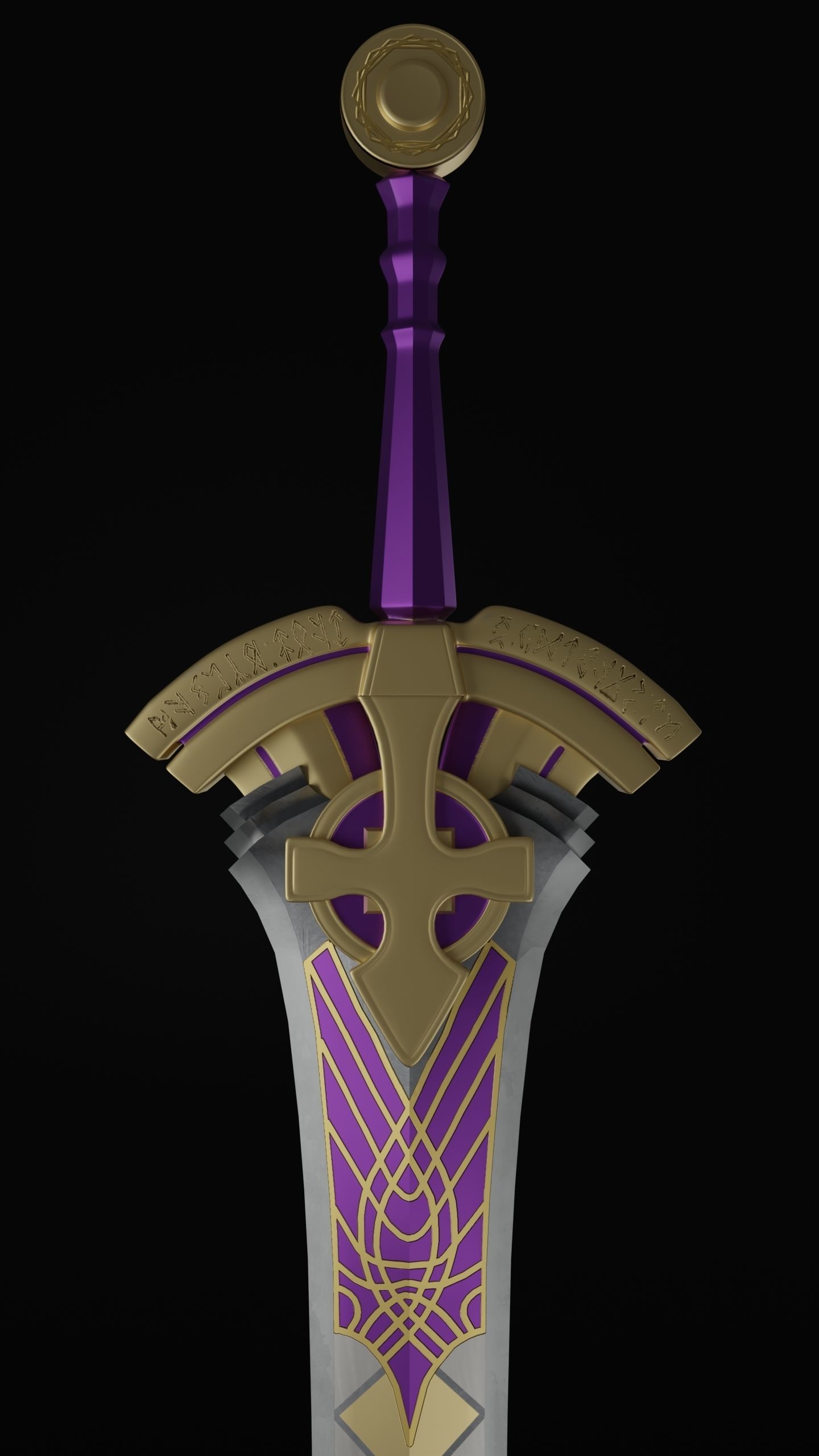 Excalibur Proto Sword of Promised Victory 3D model_3