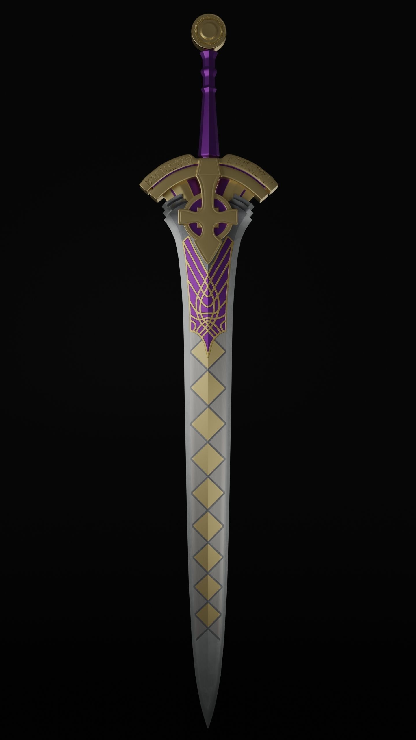 Excalibur Proto Sword of Promised Victory 3D model_4