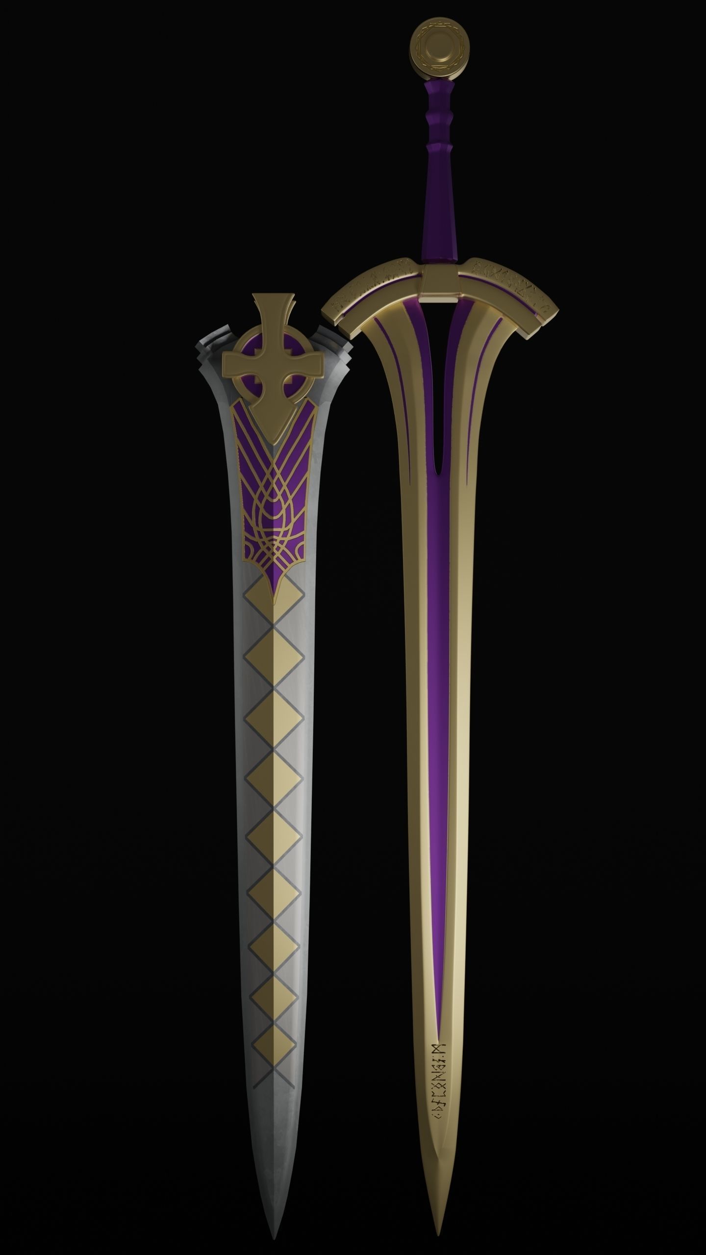 Excalibur Proto Sword of Promised Victory 3D model_1