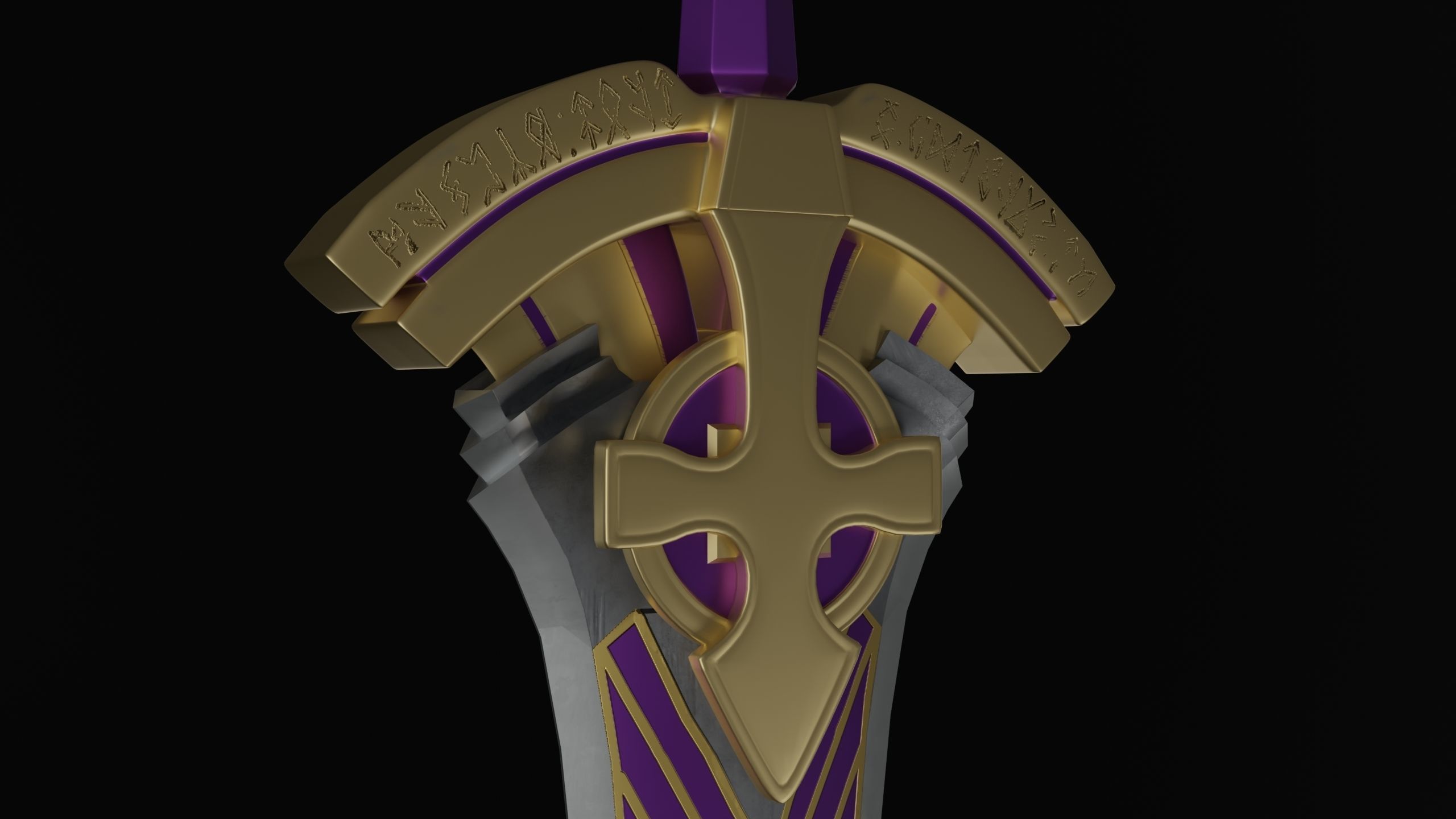 Excalibur Proto Sword of Promised Victory 3D model_5