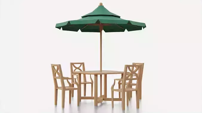 Umbrella Table Patio Chair id 4