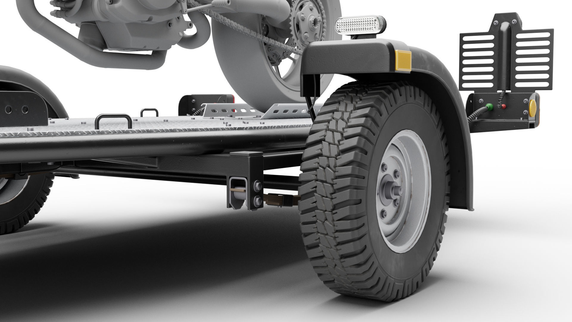 Motorcycle trailer 3D model_14