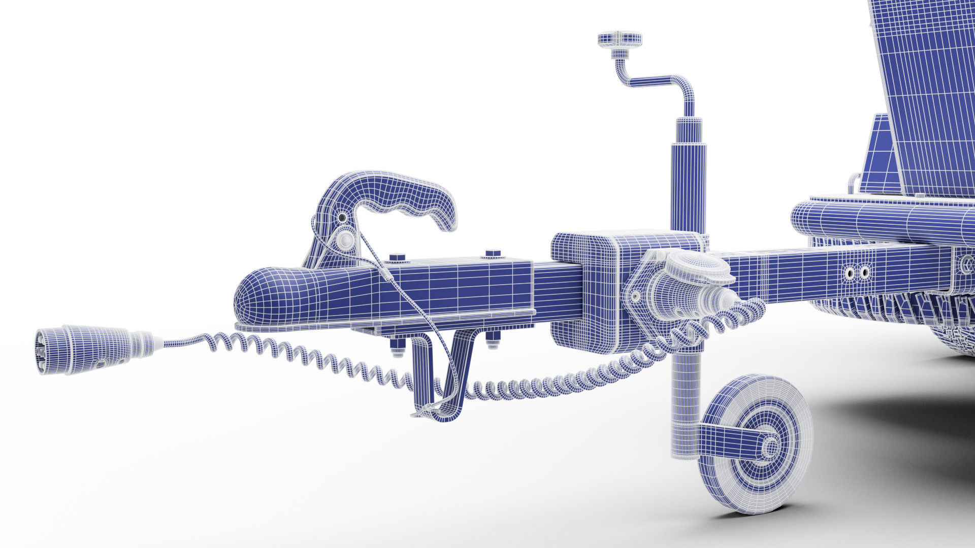 Motorcycle trailer 3D model_31