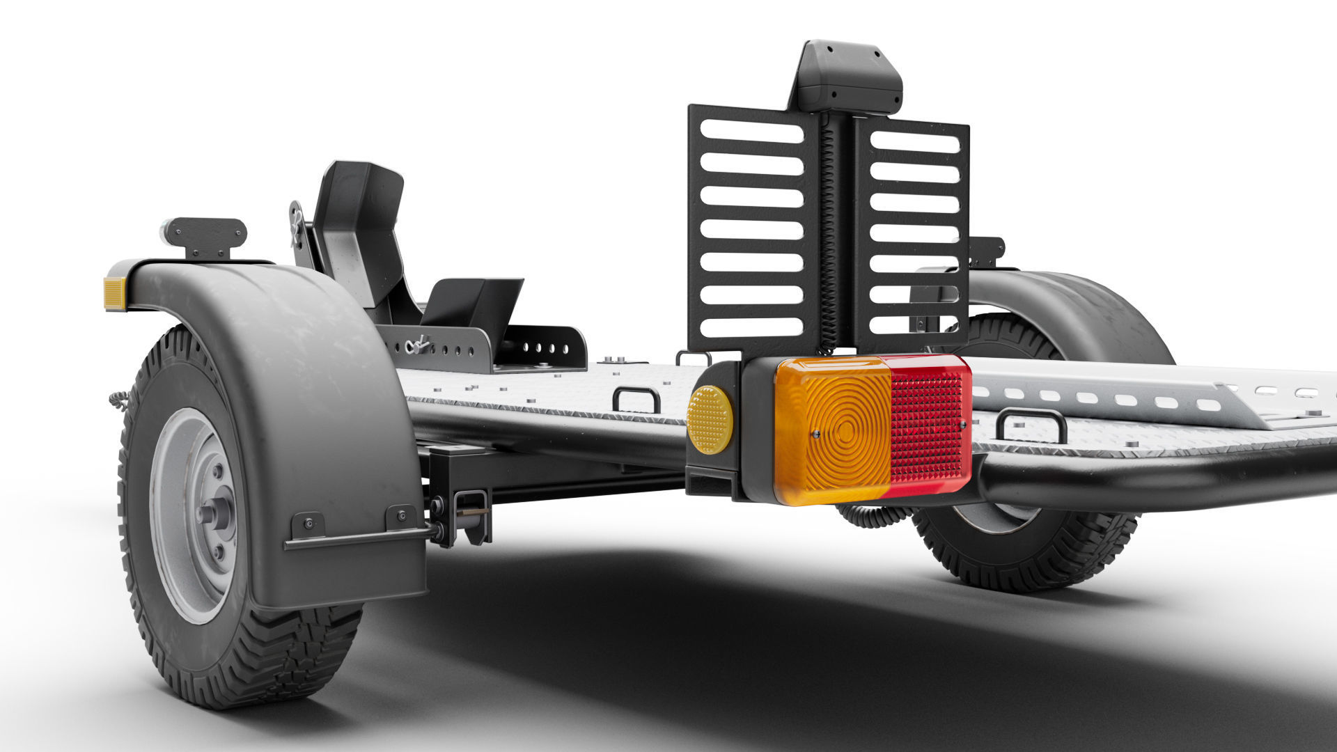 Motorcycle trailer 3D model_16