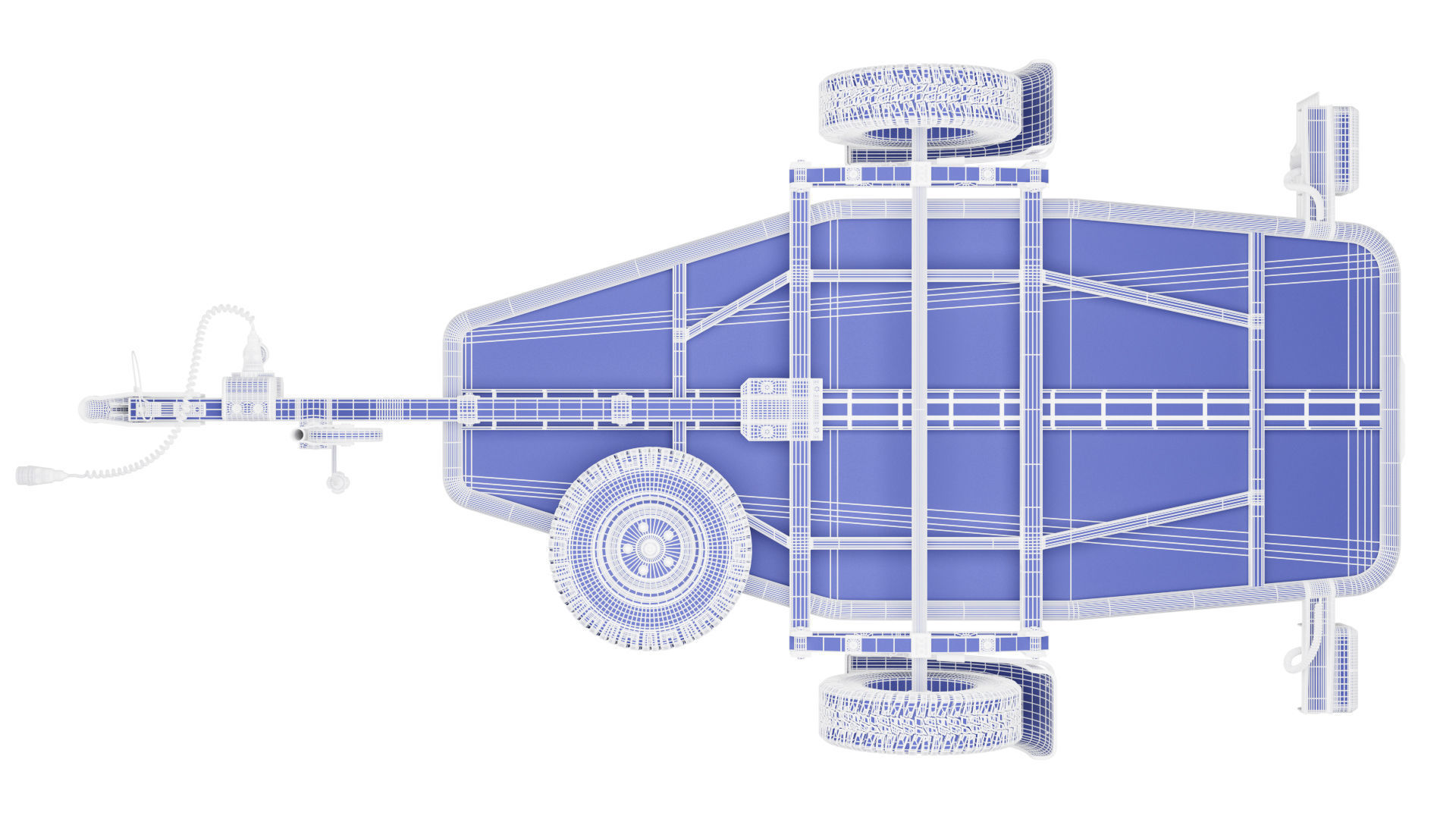 Motorcycle trailer 3D model_28
