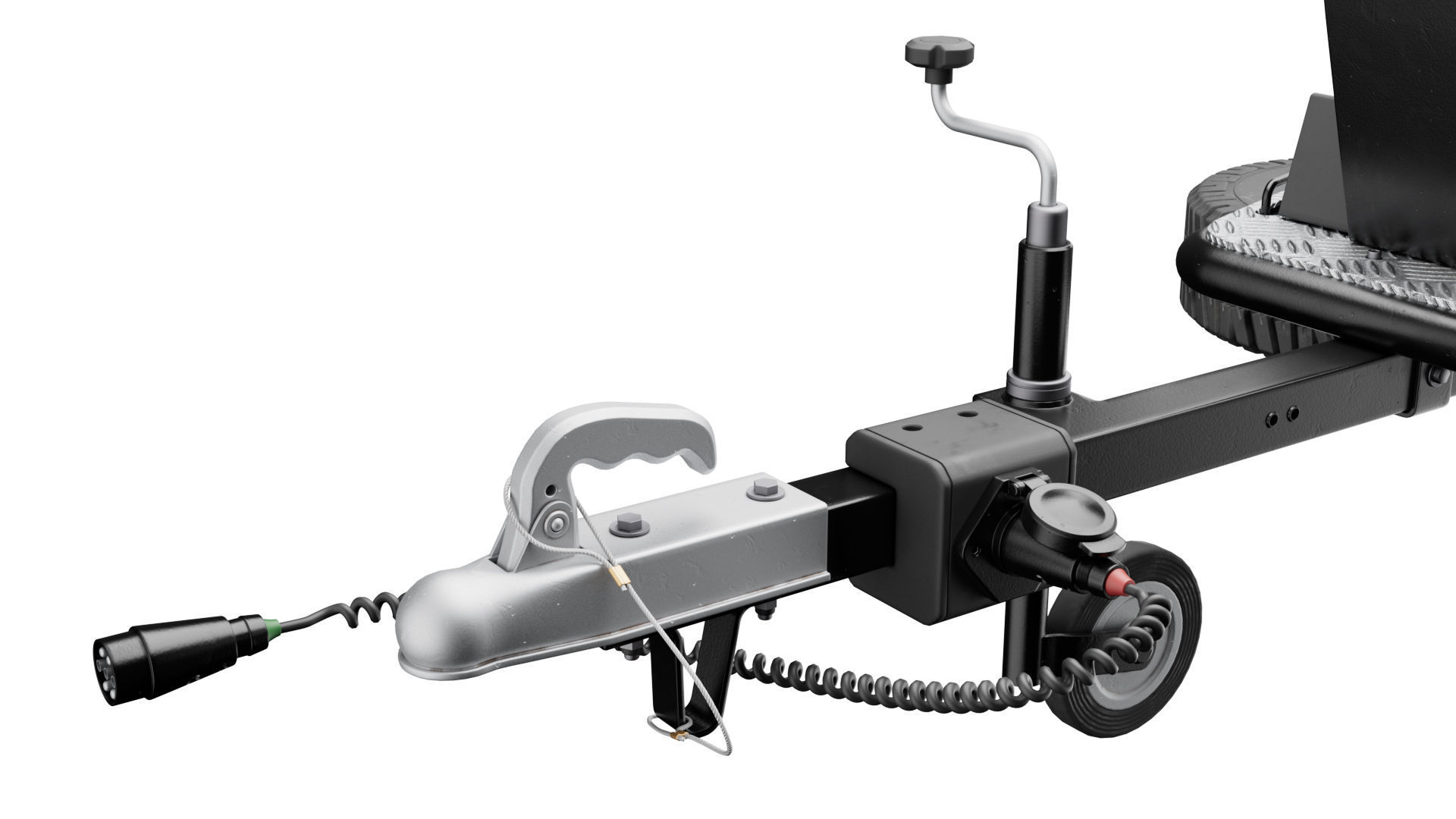 Motorcycle trailer 3D model_21