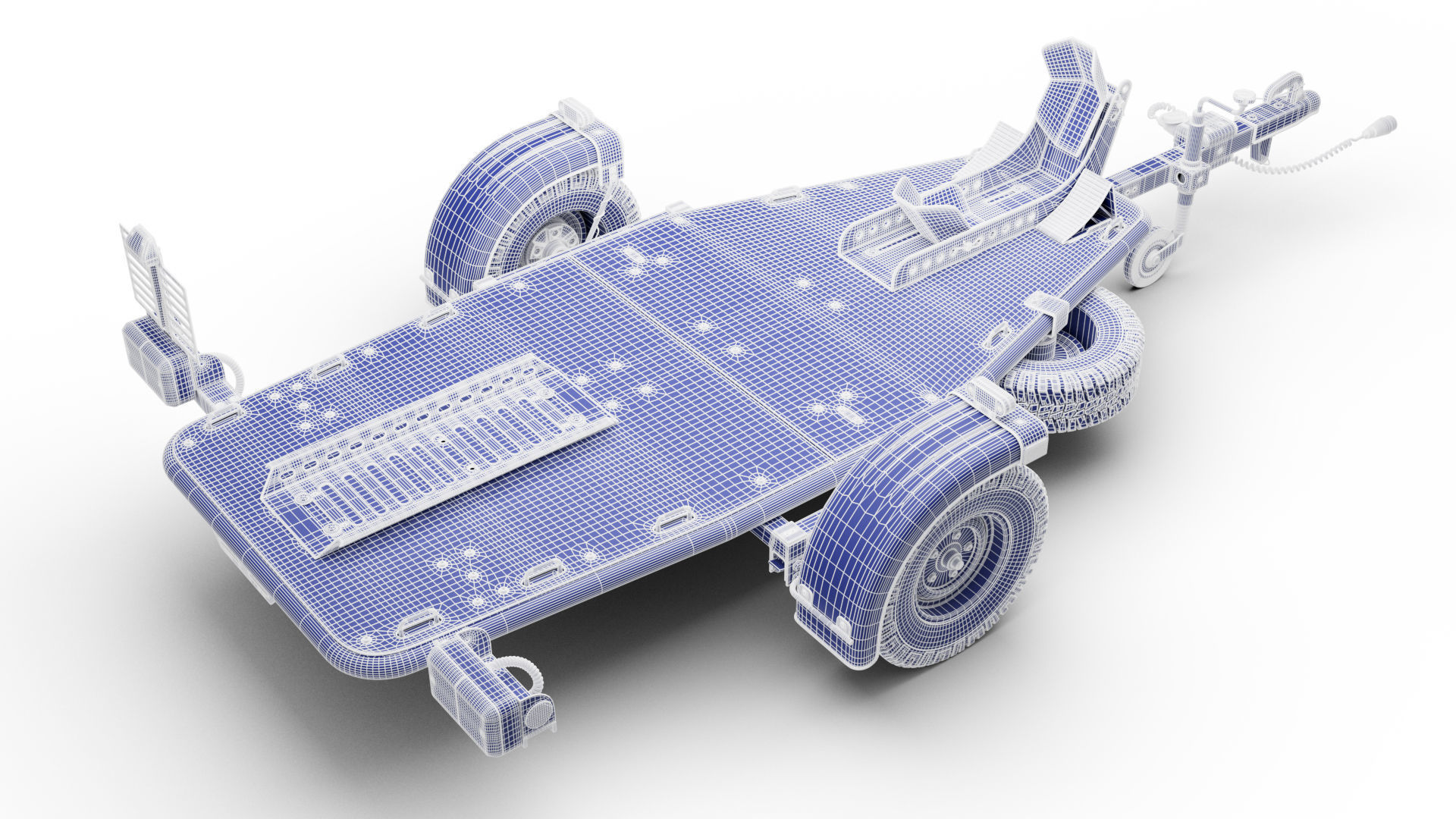 Motorcycle trailer 3D model_24