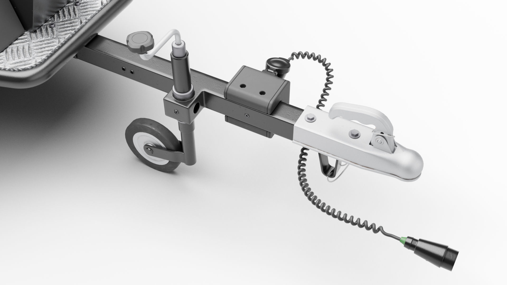 Motorcycle trailer 3D model_11