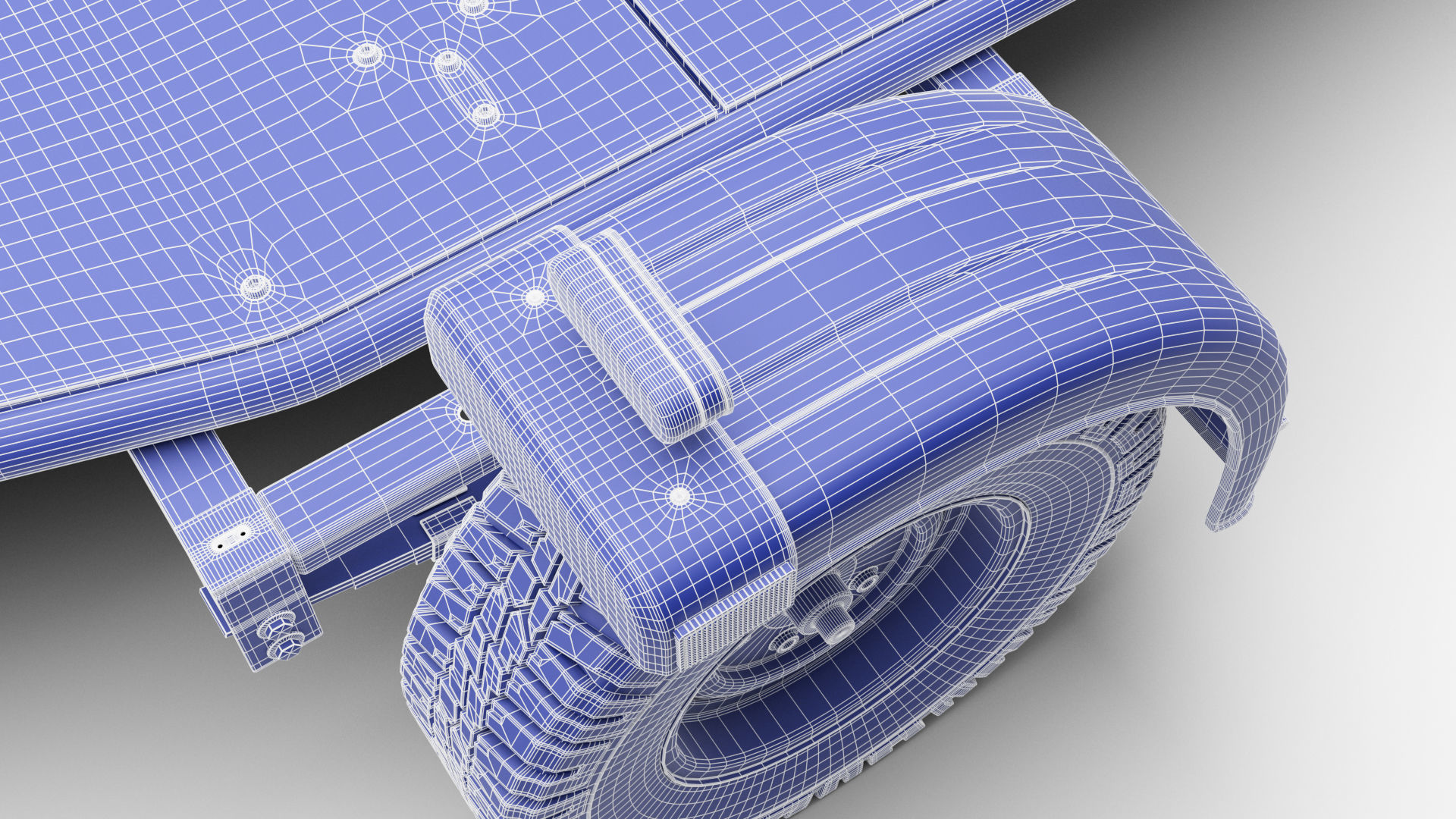 Motorcycle trailer 3D model_29