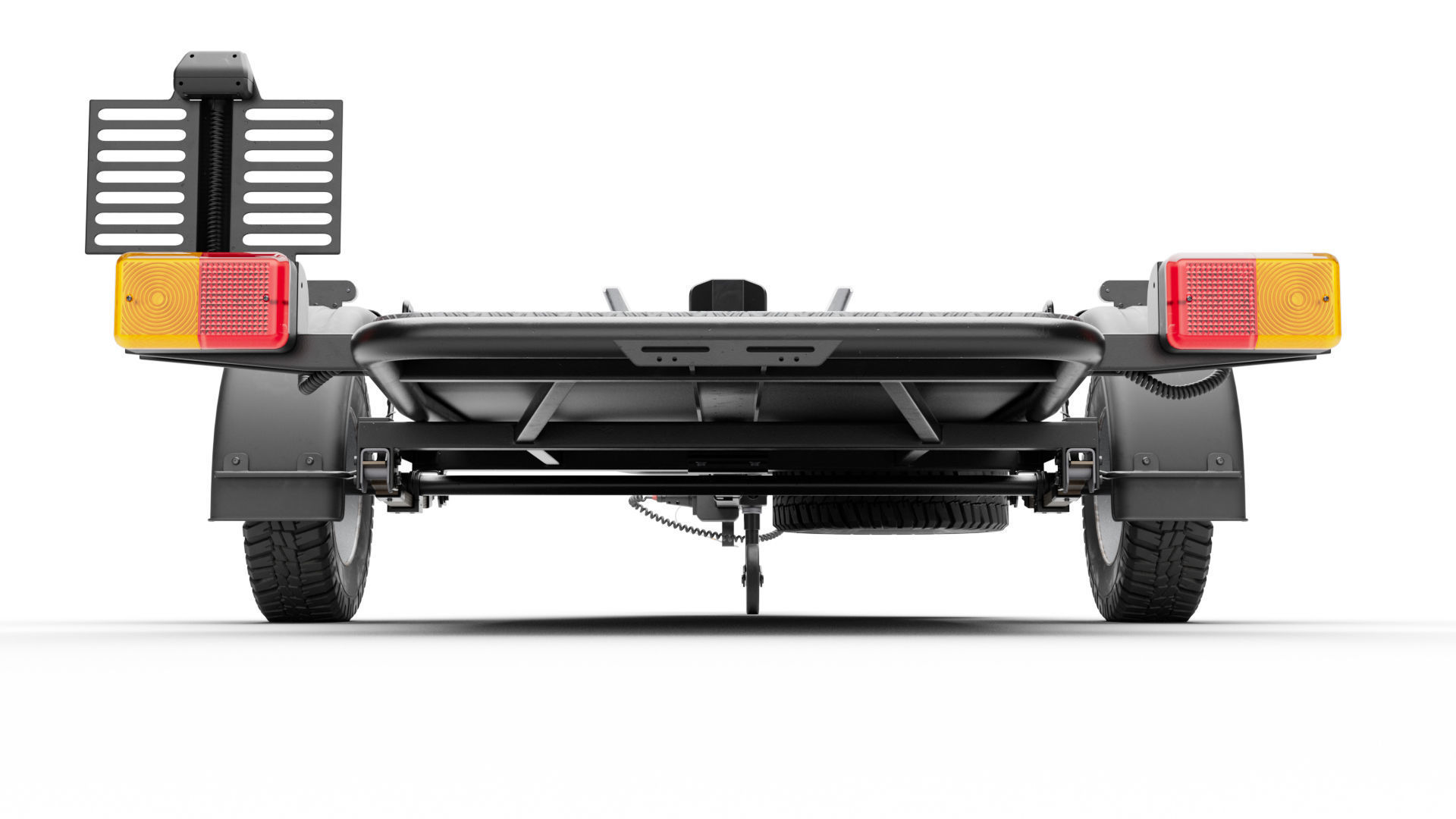 Motorcycle trailer 3D model_7