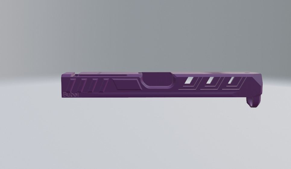 Slide for Glock 17 only airsoft use 3D model 3D printable CGTrader