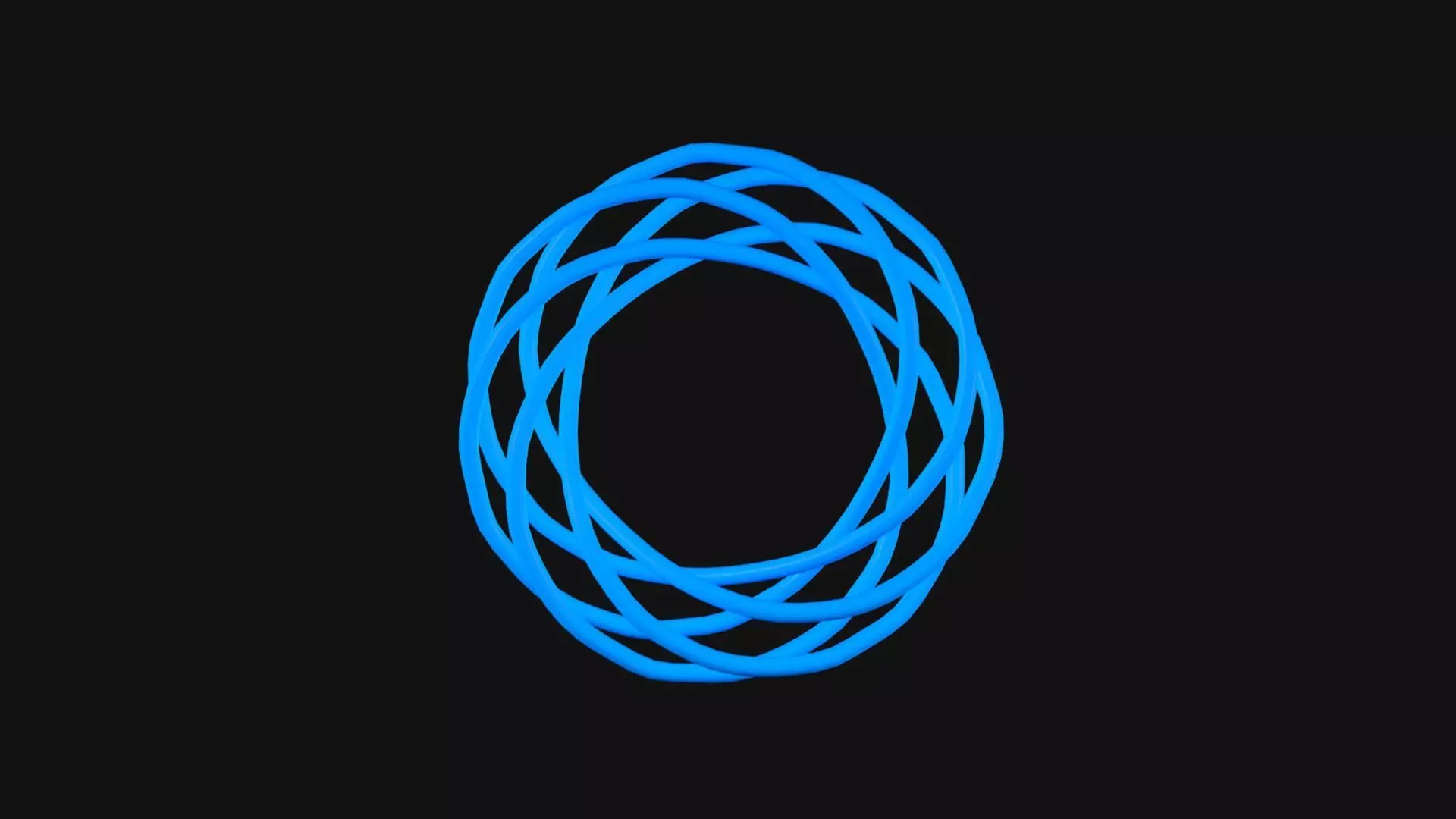 Torus Knot 13 Low-poly 3D model_0