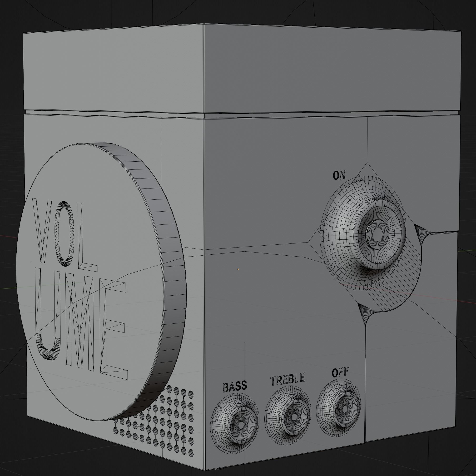 Futuristic Music Speaker 3D model_10