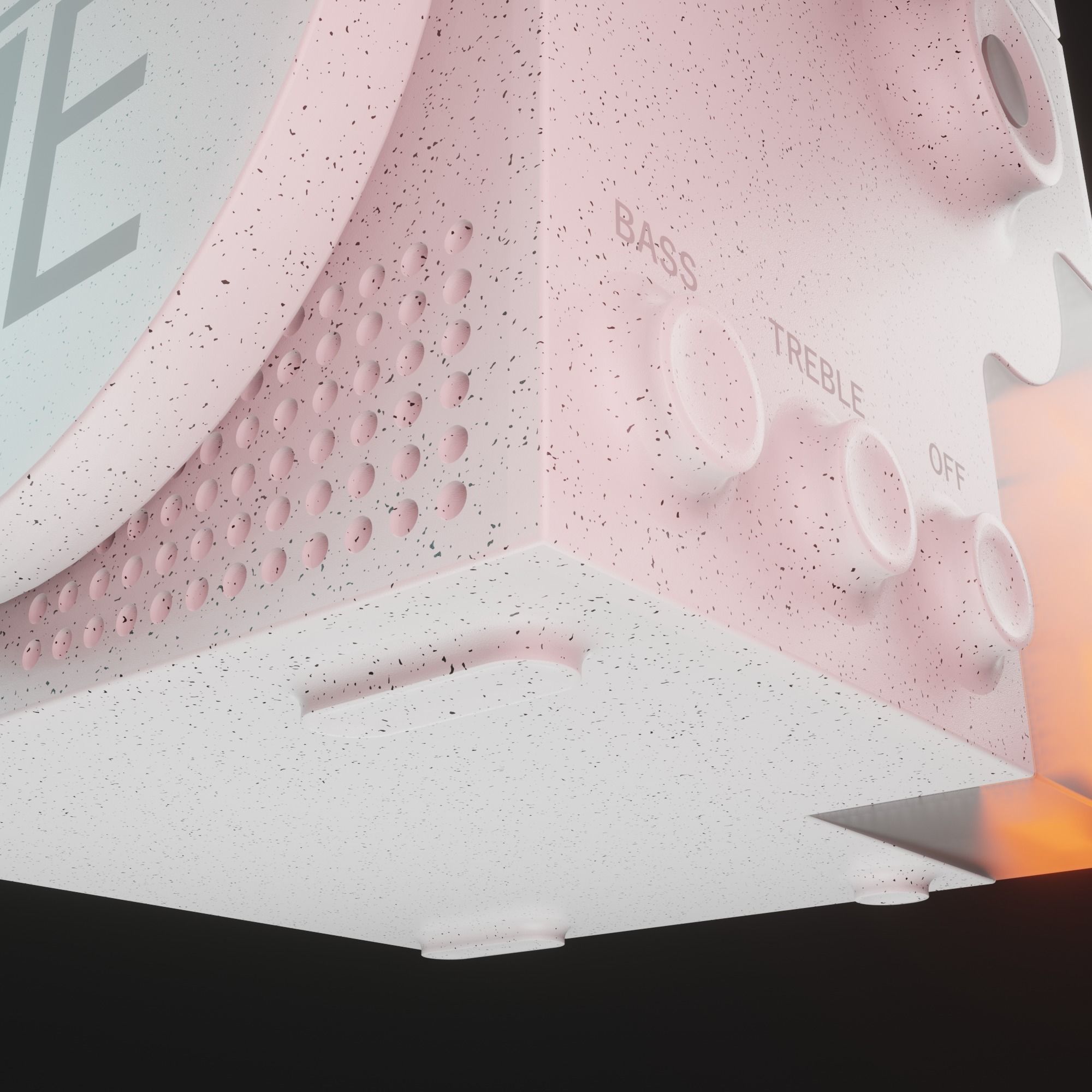 Futuristic Music Speaker 3D model_9