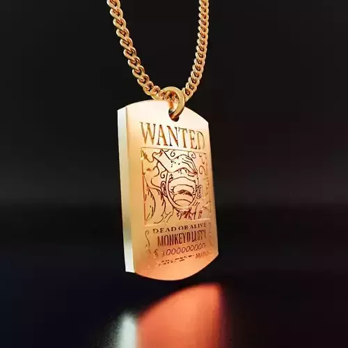 Monkey D Luffy Necklace 3D print model