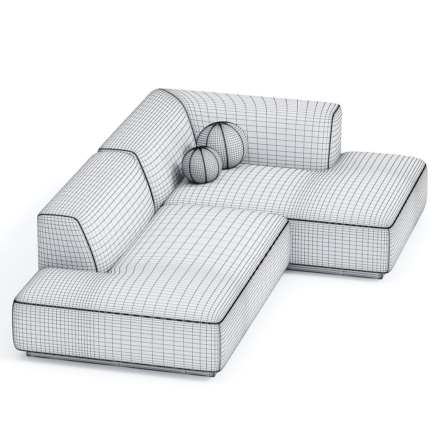 Hoekbank in jaspee stof Jacopo 3d model 3D model_2