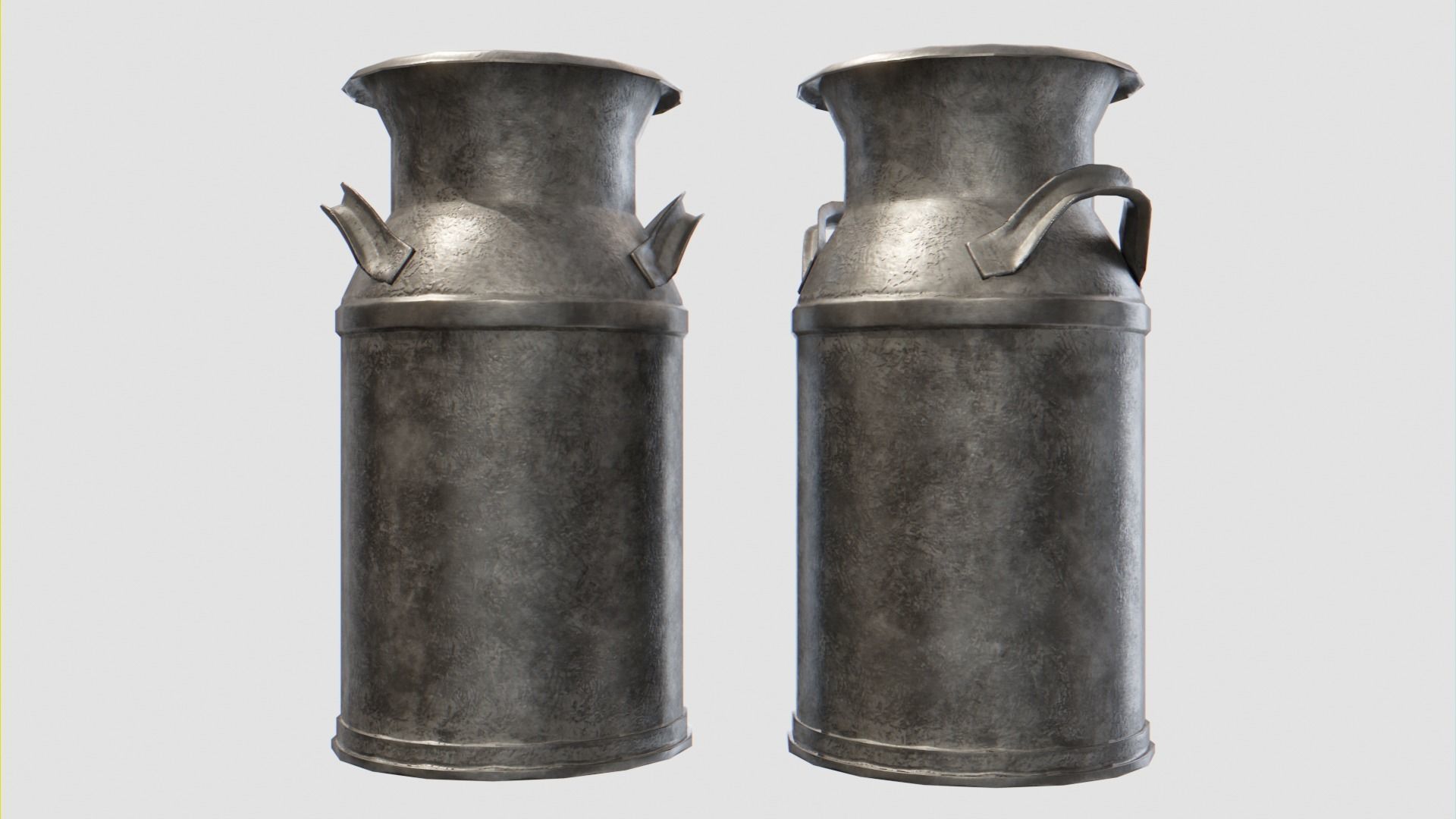 Milk Can Low-poly 3D model_1