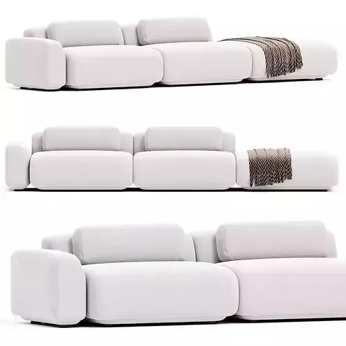 Boden Open End Sofa 3d model