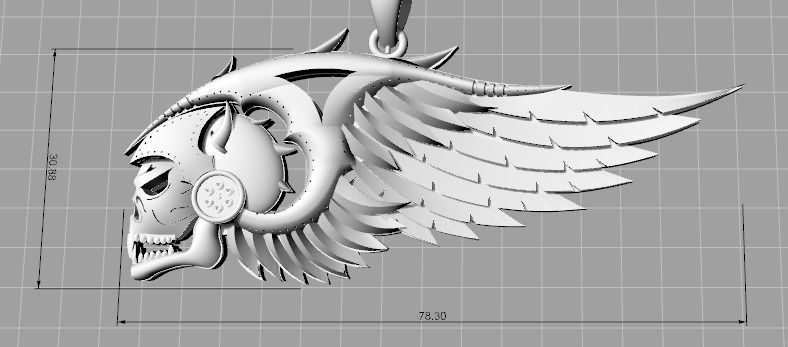 hells angel desing 3D print model