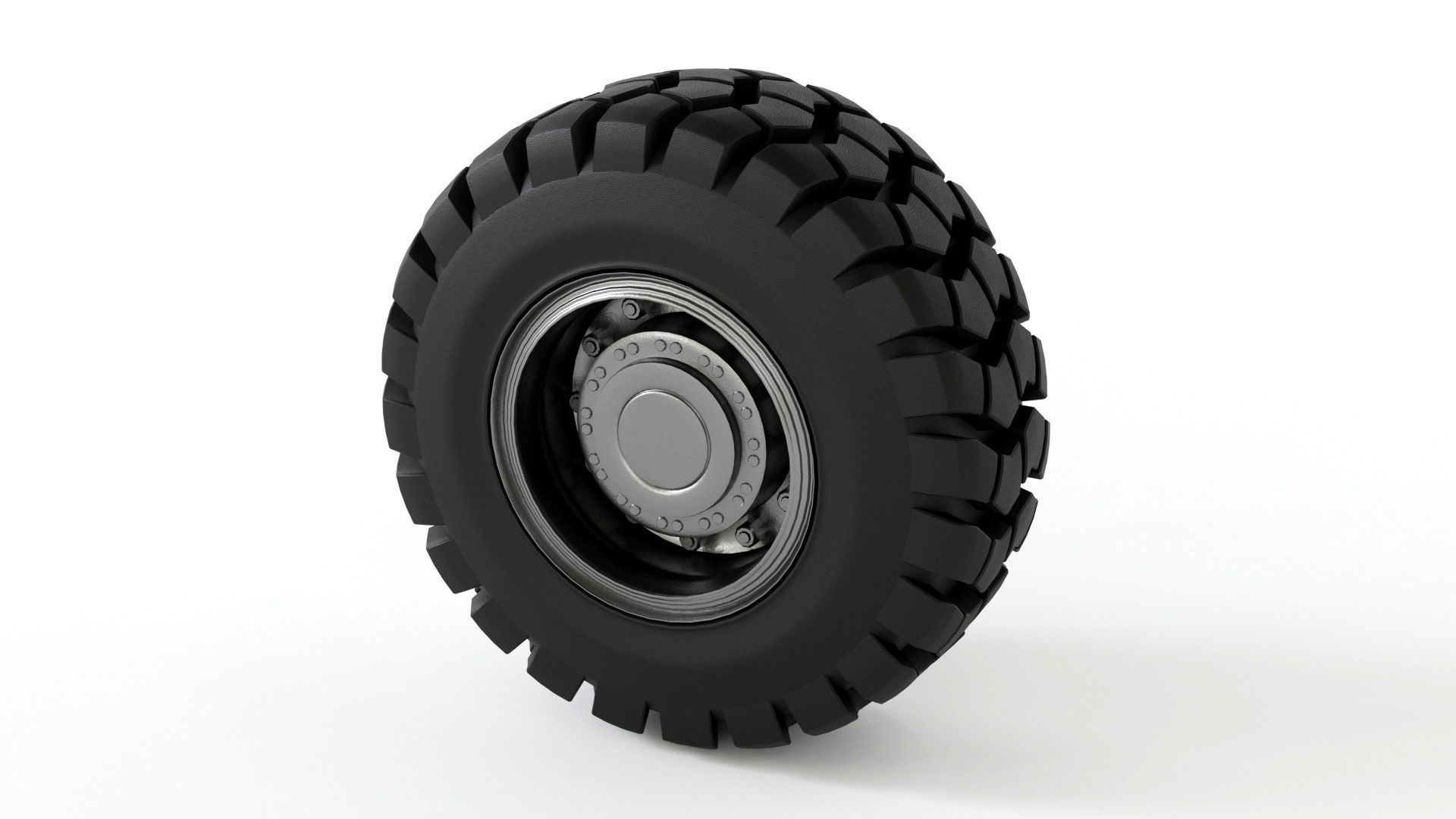 Truck Tire 3D model_2