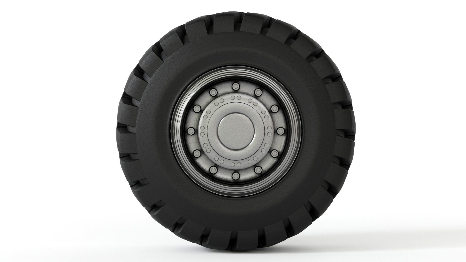 Truck Tire 3D model_1